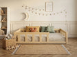 Lit double enfant en bois ras du sol avec barrières 140x200 – Lit Cocon
