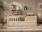 Lit double 120x200 en bois avec petits barreaux tout doux – Lit Doudou