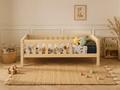 Lit enfant en bois avec barrières protectrices et tiroir 90x190 – Lit Berceuse