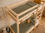 Lit superposé 80X160 en bois avec échelle pratique et structure robuste – Lit Étoilé