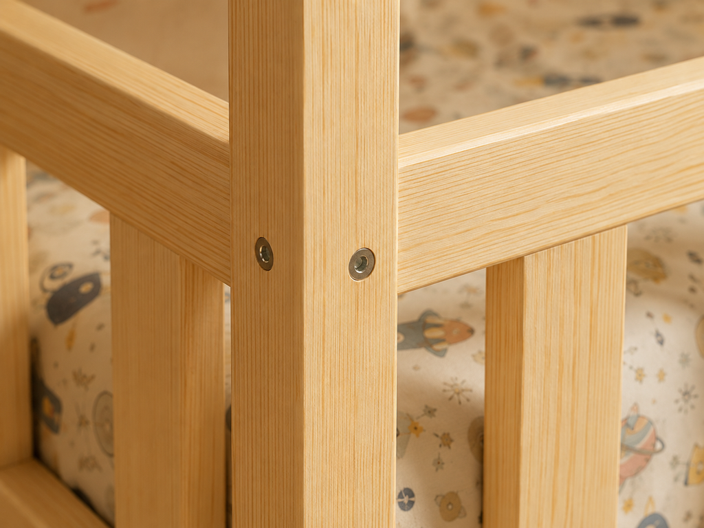 Lit superposé en bois avec doubles barrières 90x190 – Lit Berceuse