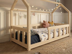 Lit cabane en bois en forme de maison 80x160 – Lit Cocon