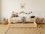 Lit simple en bois au design épuré 90x190 – Lit Horizon
