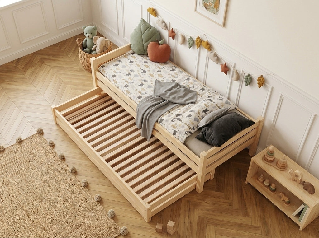 Lit simple en bois au design épuré 90x190 – Lit Horizon