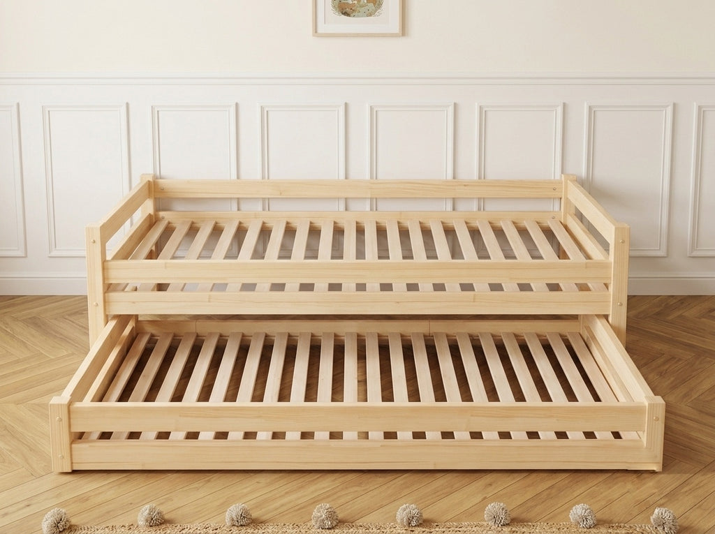 Lit simple en bois design épuré et chaleureux 90x190 – Lit Cocon