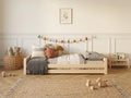 Lit simple Montessori 80x160 en bois au design bas épuré – Lit Clair de Lune