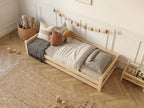 Lit enfant en bois ras du sol style Montessori 90x190 – Lit Nuage