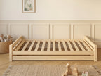 Lit double enfant en bois ras du sol 140x200 – Lit Horizon