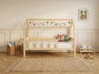 Lit cabane en bois en forme de maison avec tiroir 80x160 – Lit Câlin